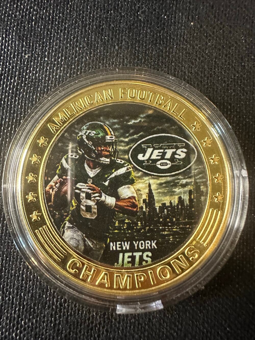 New York Jets 1 oz Collectible Coin NFL Football NY Jets Fan Gift